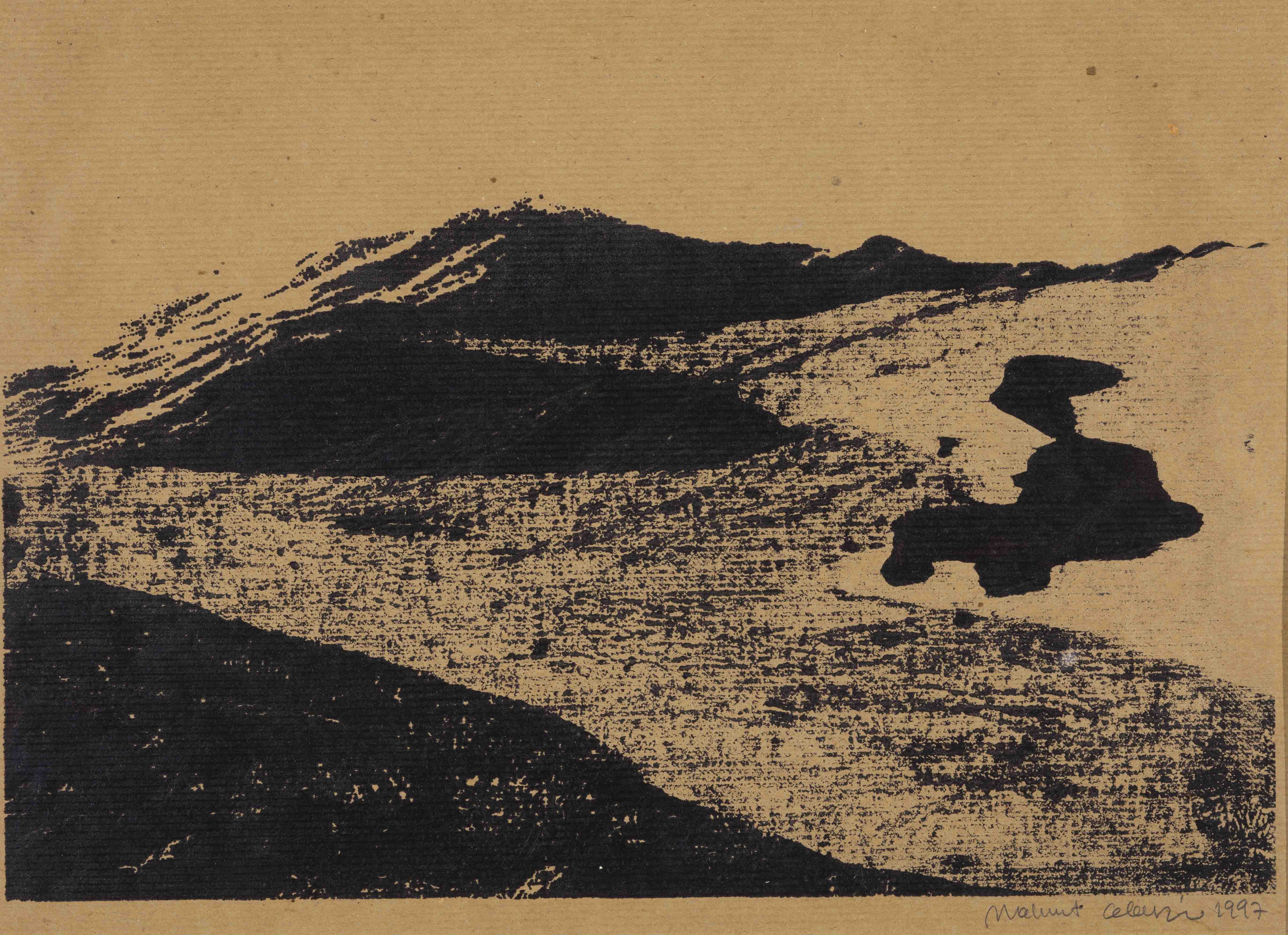 Ipek baski-3, monotip, 30x40 cm